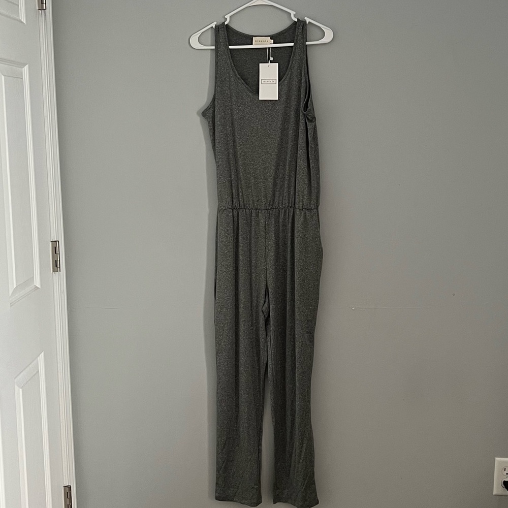 Charcoal Grey Jumpsuit With Pockets